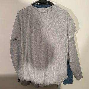 Gray Muscle Fit T shirt